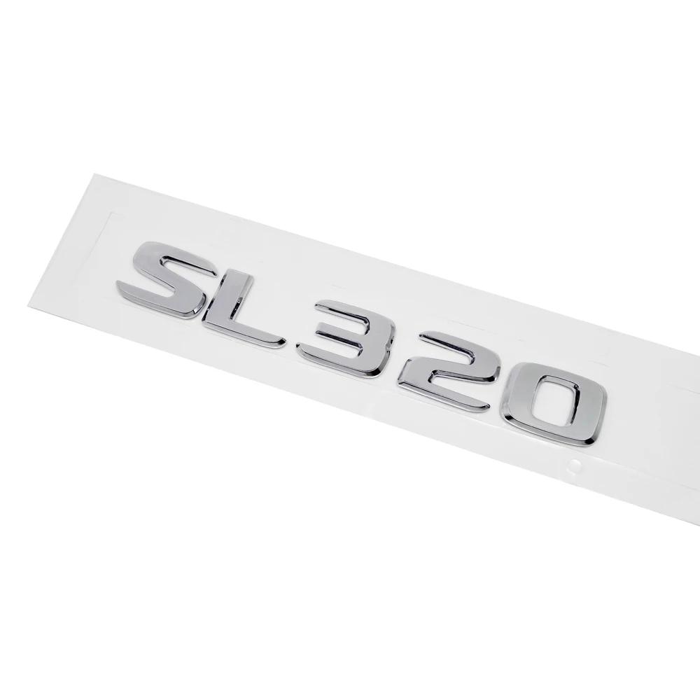 ABS Plastic SL320 SL500 SL600 Trunk Rear Logo Badge Emblem Sticker For Mercedes Benz S Class R107 R129R230 R231 DF5