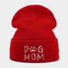 Autumn Winter Letter Embroidery Knitted Hats for Men Women Outdoor Yarn Pile Hats Trendy Ear Protection Hats