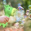 Cute Bubble Machine 2 In1 Giraffe Bubble Fan Toy Bubble Maker Outdoor Party Birthday Play 32 Holes Soap Bubble Machine