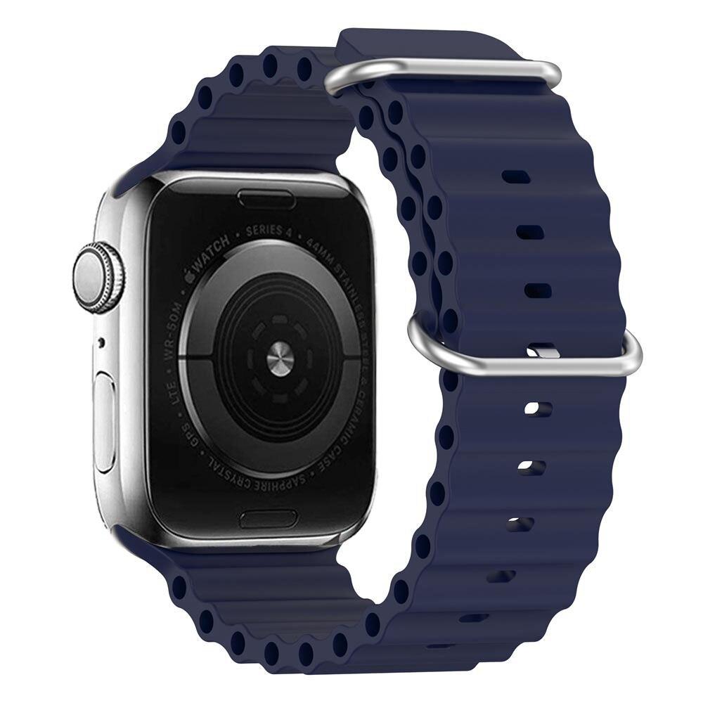 Ремешок Ocean для Apple Watch Band Ultra 49 мм, 45 мм, 41 мм, 44 мм, 40 мм, 42 мм, 38 мм, силиконовый браслет Correa iWatch Ultra serie 7 6 5 4 3 2 1 se 8