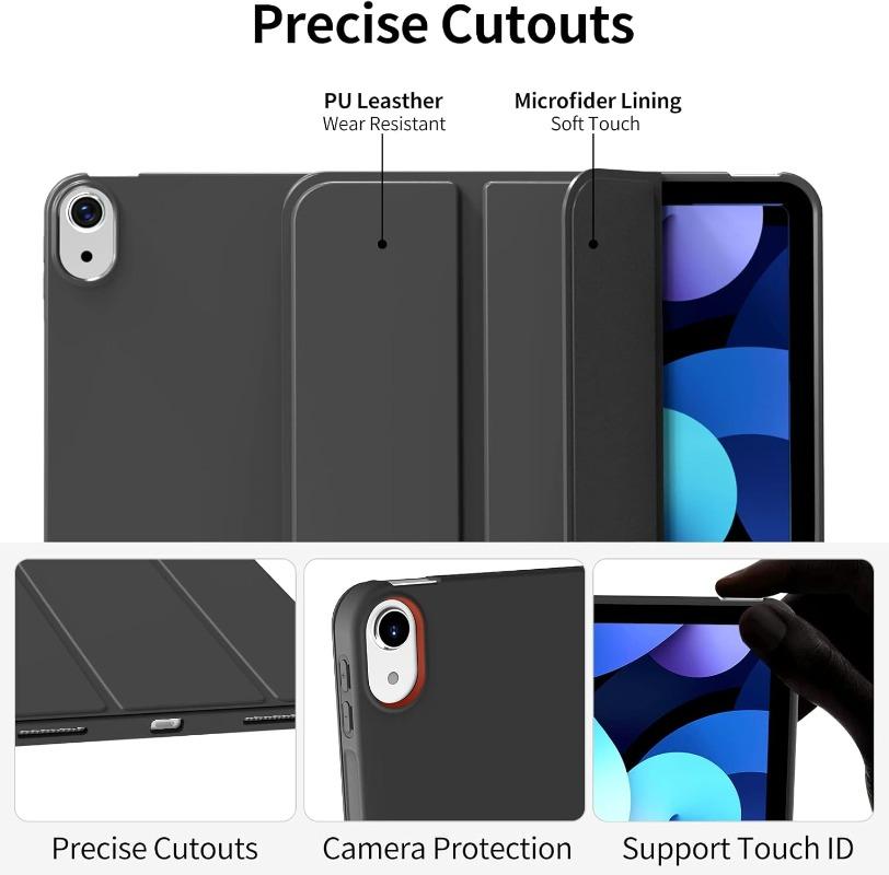 Чехол для iPad A16 11-го Air 11 Pro 10.5 10.2 7-го 8-го 9-го 10-го 10.9 Air 2 3 4 5 Smart Cover iPad 9.7 6-го 5-го Fundas