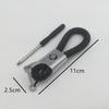 AAFO1 1pcs Metal+Leather for skoda Car Key Cover Case Wallet Emblem Keychain key chain Keyring bag badge Decal styling Accessories