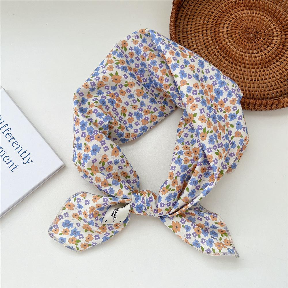 Модный декоративный шарф, повязка для волос, резинка для волос 70, маленький квадратный шарф, шелковый шарф, женский весенне-осенний универсальный маленький шарф, профессиональный шарф