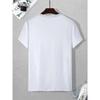 Men's 100% Cotton Summer Loose Size Creative Aircraft Graphic Print Casual Fit Round Neck Short Sleeve T-shirt Top