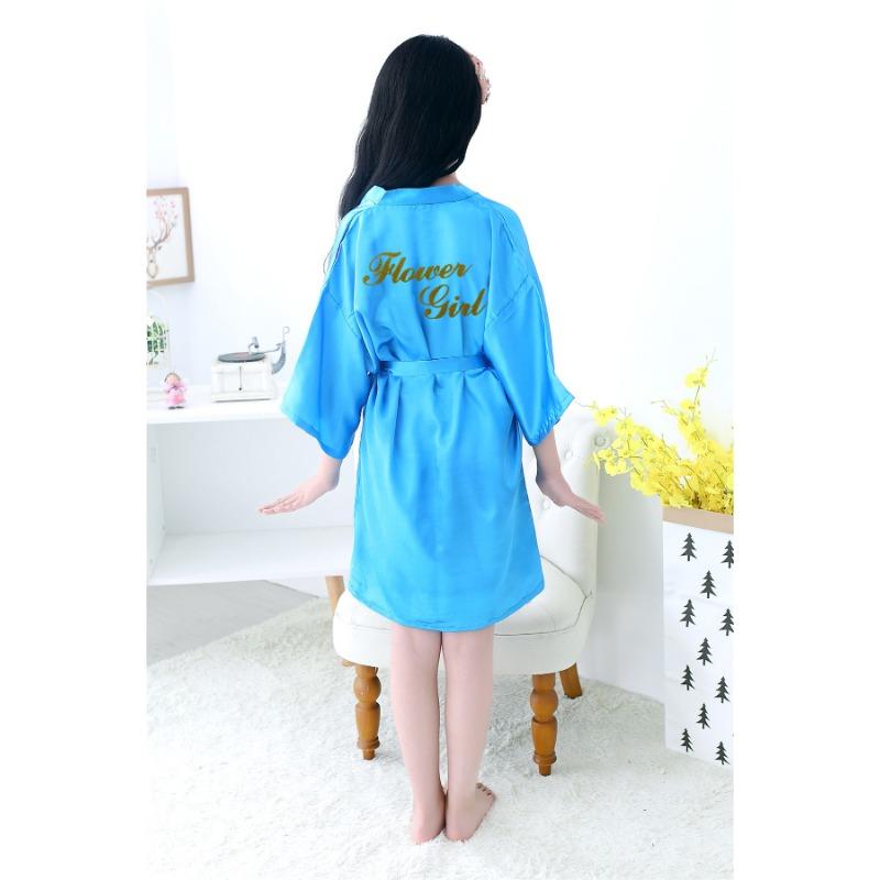 Детский халат удобный и элегантный темперамент однотонный детский утренний халат для девочки-цветочницы невесты кардиган для свадьбы