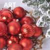 36pcs 3cm Xmas Tree Topper Round Shape Navidad Hanging Charm New Xmas Tree Pendants  Party  Decor