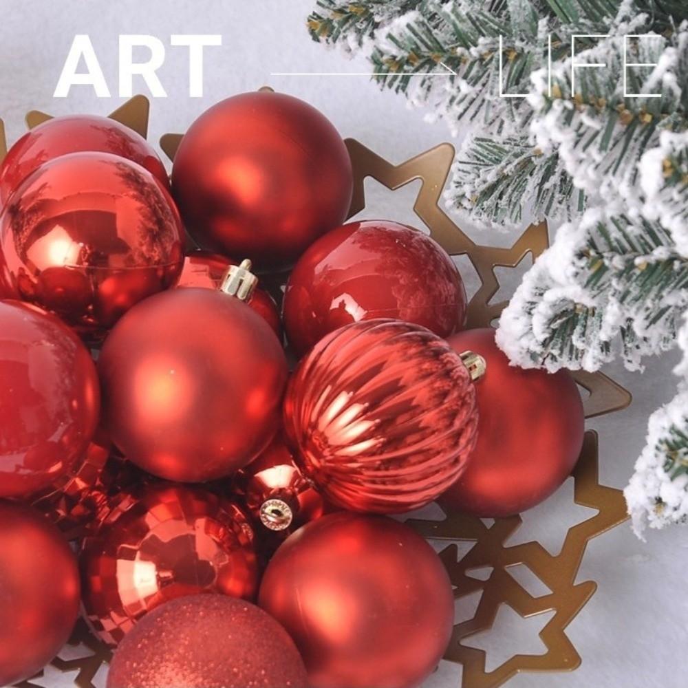 36pcs Round Shape Ball Ornaments 3cm Xmas Tree Pendants New Xmas Tree Topper Party Decor