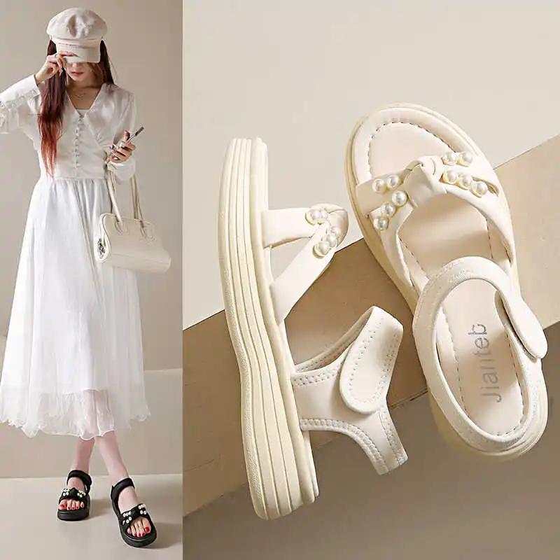 Sumer Anti-skid White Shoes Woman Heel Tenis Skateboarding Shoes Platform Sneakers Sport Real Super Offers Tenids