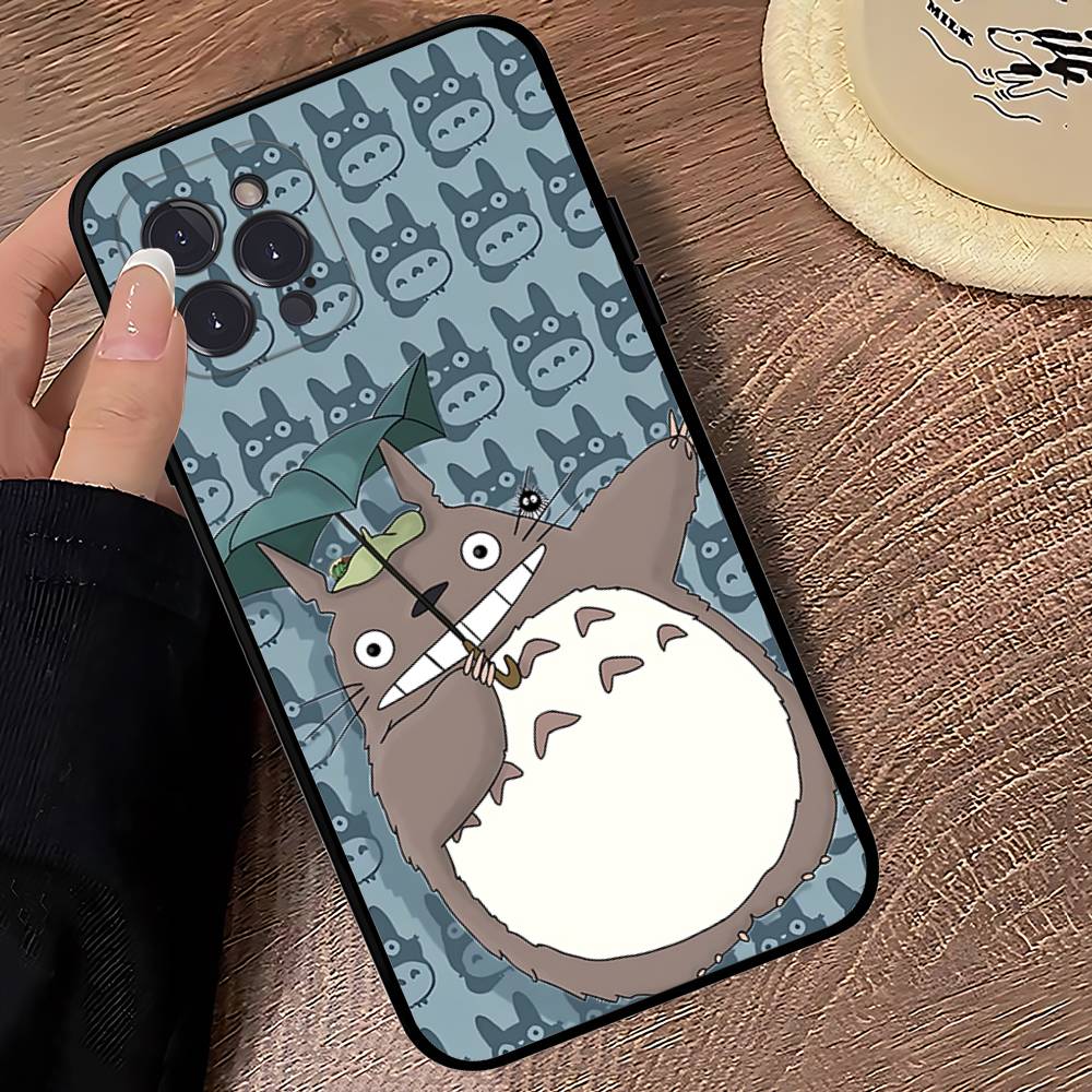 Мультяшный прозрачный чехол для-T-T-TotoroS Чехол для телефона для Iphone 17 16 15 16e 14 13 12 11 Pro Max Plus Чехол Обложка Coque