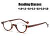 Women Men Retro Blue Light Blocking Eyewear New Stylish Half Frame Reading Glasses Fashion Round Ultralight Far Sight Eyeglasses