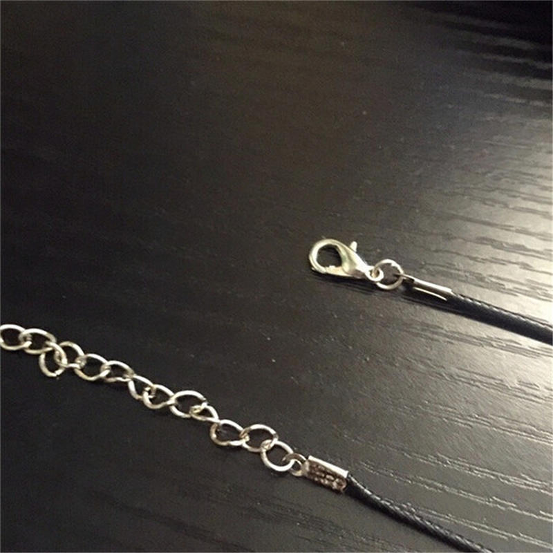 Женские колье из искусственной кожи, цепочка в форме сердца, винтажные ювелирные изделия черного цвета