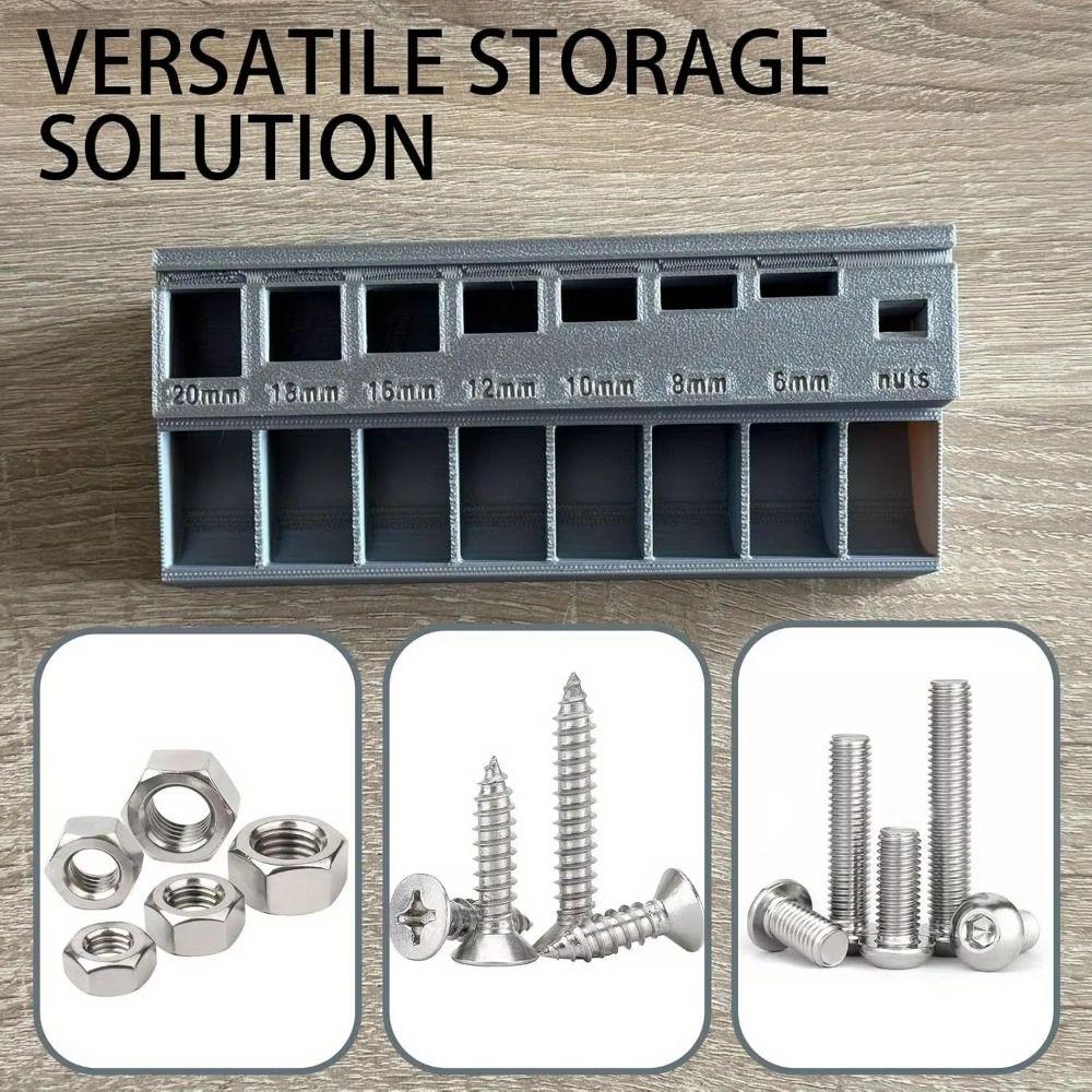 Multiple Compartment M3 Bolt Sorter PLA Screw Length Sorter Hardware Organization