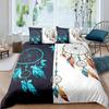 Dream Catcher Duvet Cover Set Kids Bohemian Mandala Bedding Set King Size Tie Dye Purple Boho Floral Gypsy 2/3pcs Quilt Cover