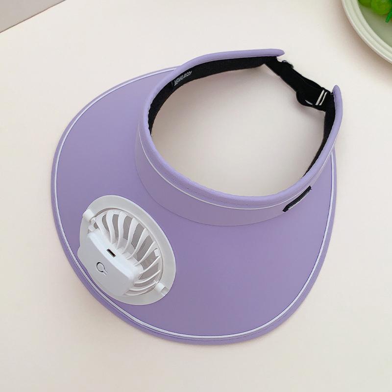 Breathable Cooling Fan Hat Sunscreen Fan Sun Visor Hat Fishing Hat Cooling Peaked Cap Hat Usb Charging Hat Fan For Sport Sunhat