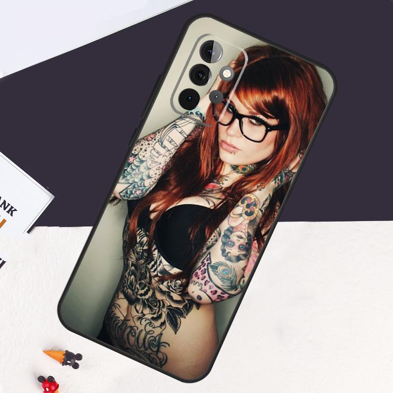 Sexy Tattoo Girl Case For Samsung Galaxy A22 A16 A33 A36 A56 A26 A15 A55 A53 A35 A32 A52 A54 A34 A14 A05 A06