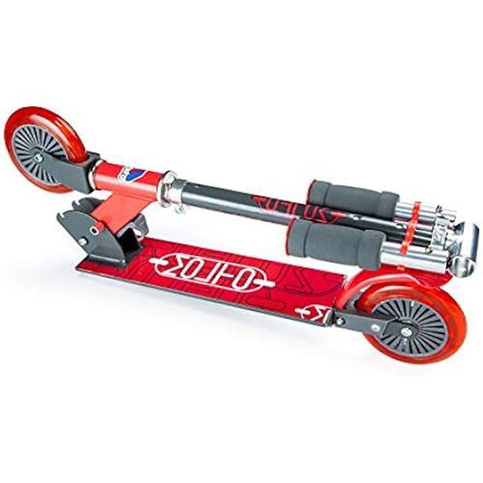 Trottinette - M MOLTO - Pliable Rouge - Hauteur 72-77 cm - Supporte 50 kg - 2 Roues