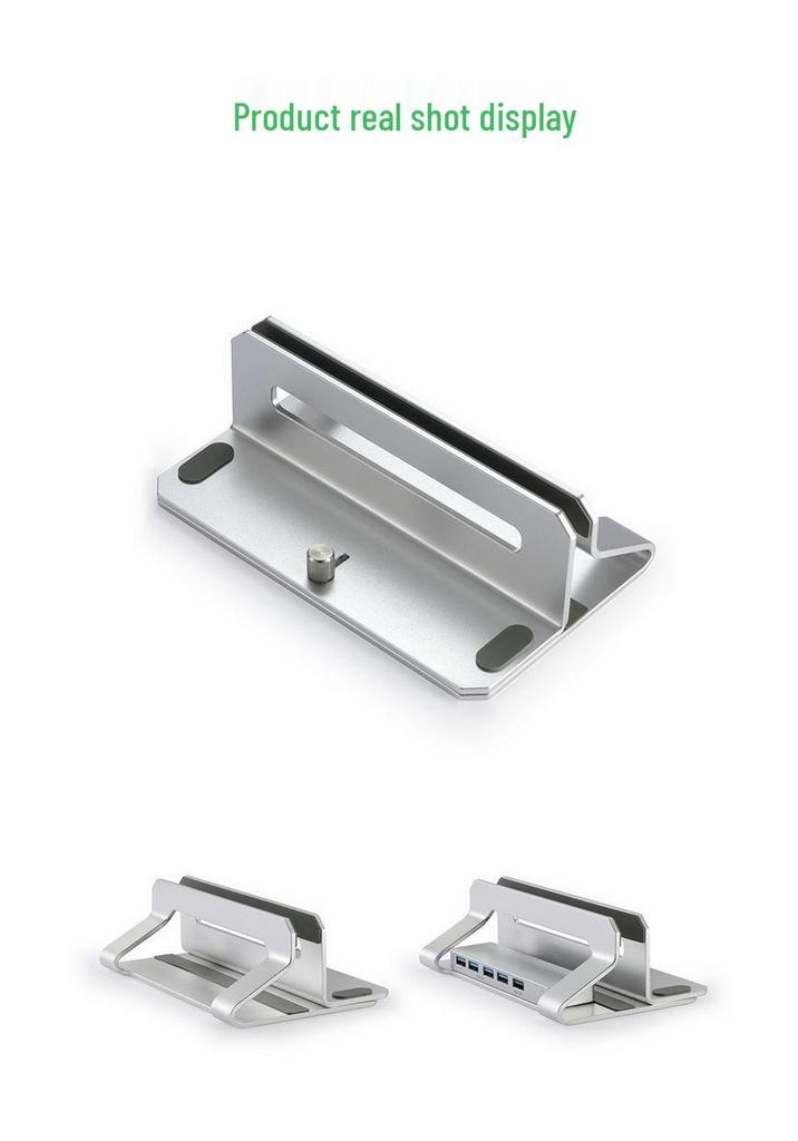 Вертикальная настольная подставка для ноутбука и планшета с USB-хабом