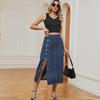 New Hot Girl Semi-Elastic Denim Workwear Casual Skirt for Women