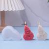 3D Форма для свечи Снеговик на Рождество, Инструмент для выпечки DIY Шоколадного Торта, Желе, Мыла, Гипса, Силиконовая Форма, Рождественский Подарок