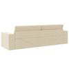 Cream Sleeper Sofa 245 x 78 x 77 cm Fabric