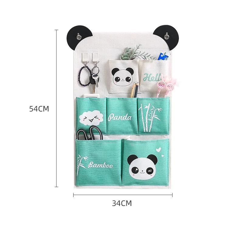 3/5 карманная настенная подвесная сумка для хранения, тканевая сумка, органайзер для косметики, игрушек, мелочей, сумка для хранения, домашняя, для спальни, подвесная сумка