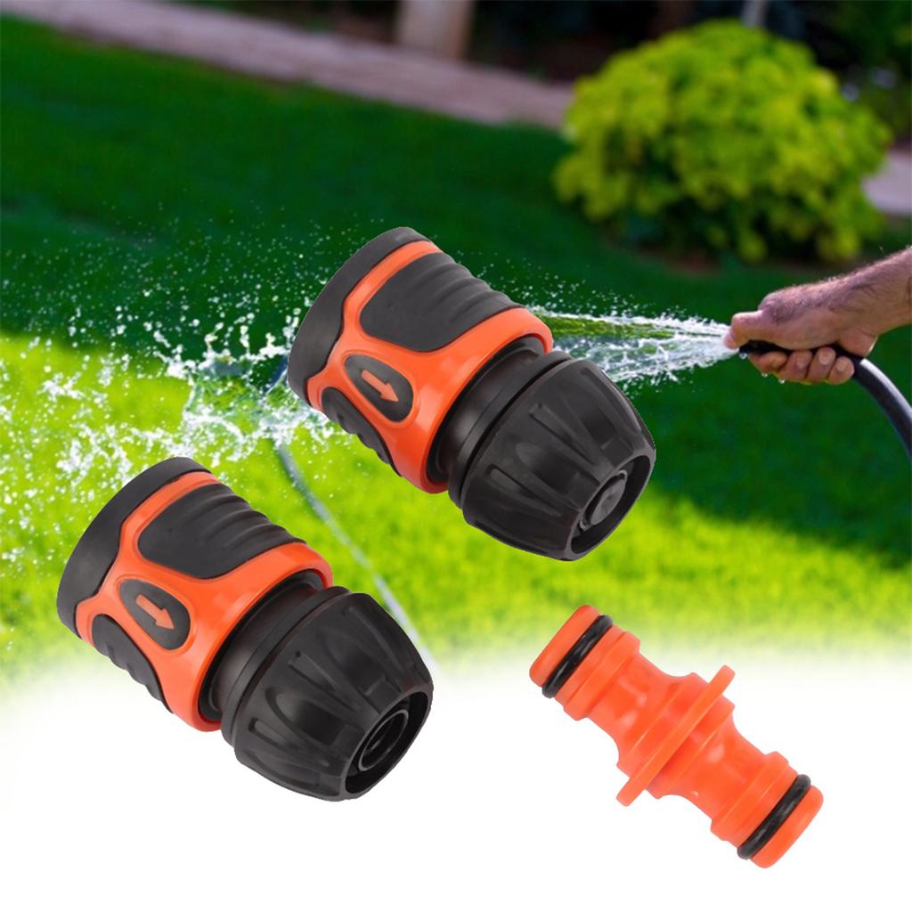 3Pcs Quick Connection Hose Connector Water Pipe Adapter Garden Accessories for 1/2 Hose