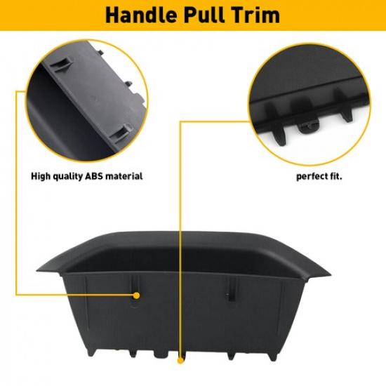 Front Left Door Handle Pull Trim Inner Interior Black Fit For BMW F25 X4 F26 X3
