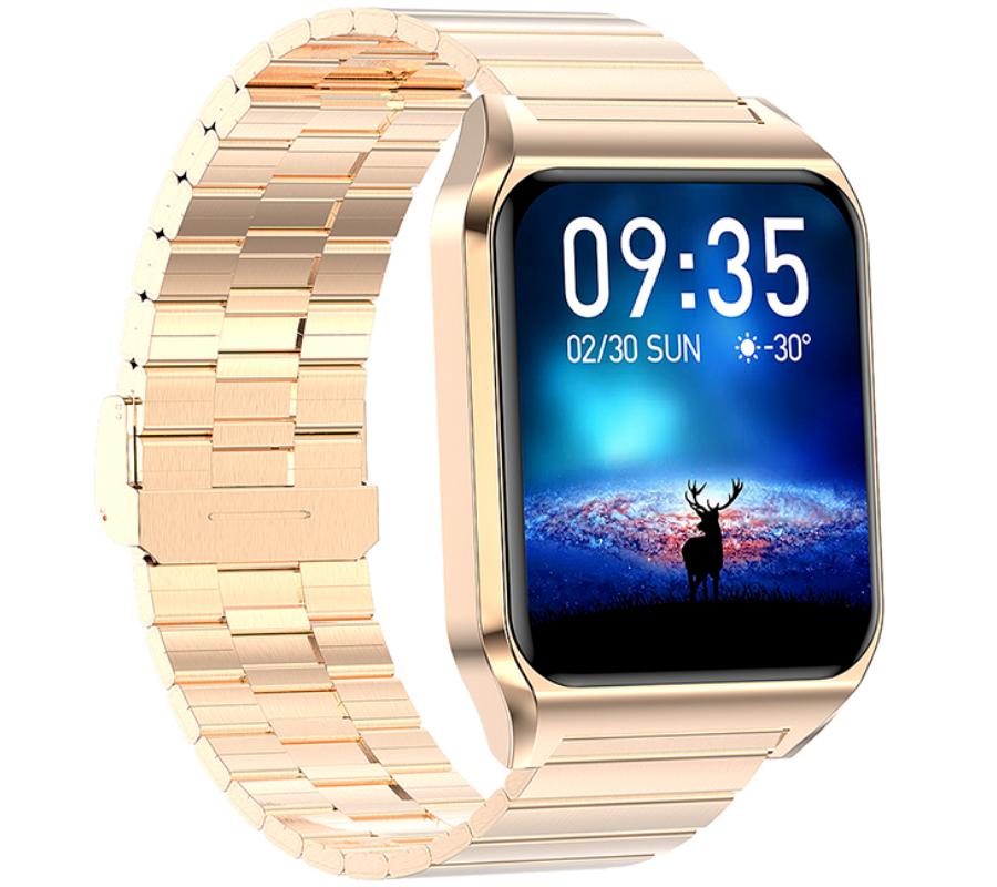 Smartwatch Rubicon Rnce89 Złota Bransoleta