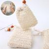 20Pcs Soap Saver Bag Cotton Linen Bubble Net with Drawstring Free Exfoliating Foaming Drying Shower Soap Holder