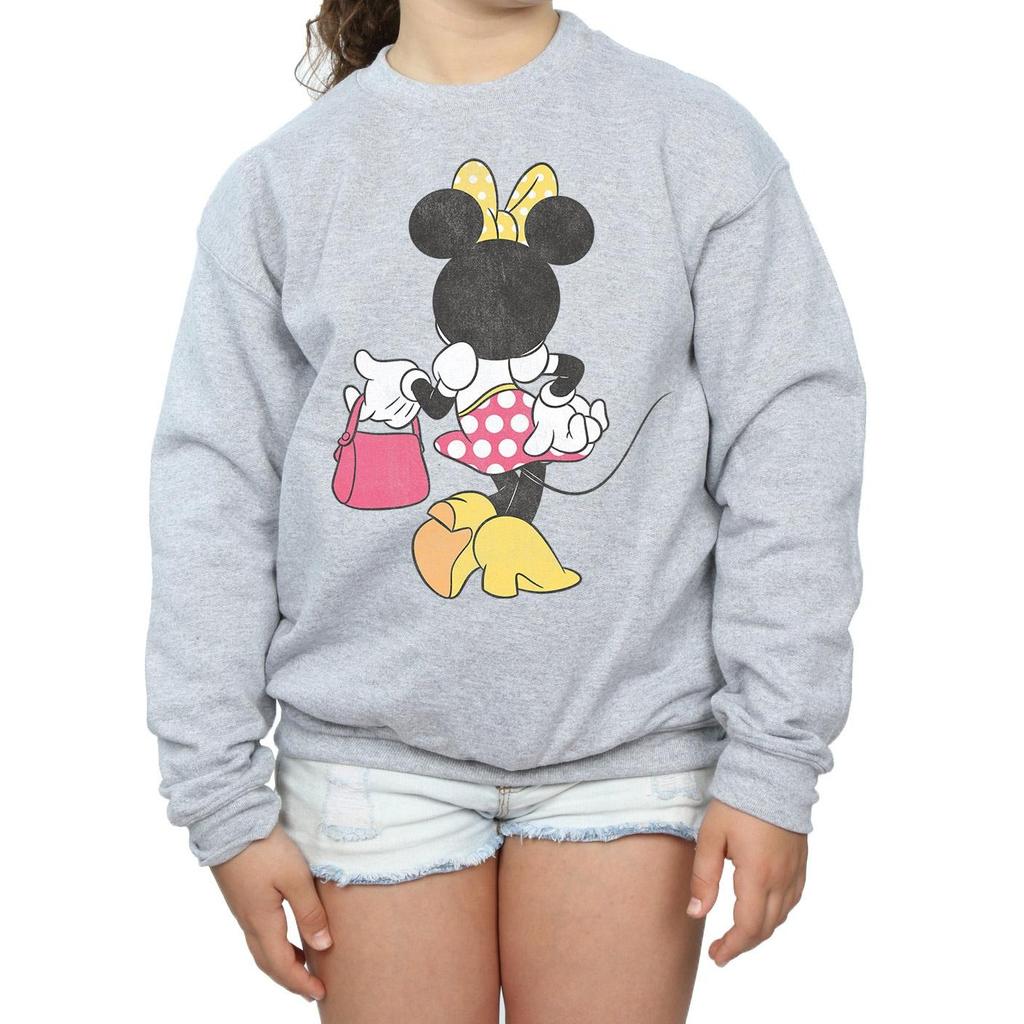 Disney Girls Minnie Mouse Back Pose Sweatshirt