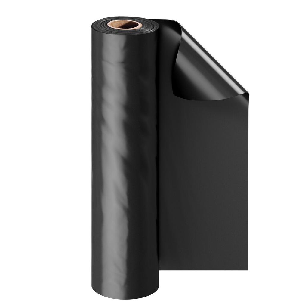 6Mil Plastic Sheeting Roll 24 x 100 FT Heavy Duty Polyethylene Black