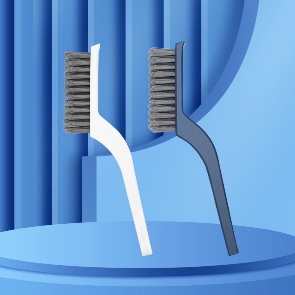 2Pcs Hard Bristle Crevice Cleaning Brush Plastic Tile Gap Brush Floor Seam Brush Kitchen Gadgets