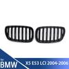 New Look Car Grille Grill Front Kidney Glossy 2 Line Double Slat For BMW X5 E53 LCI 2004 2005 2006 Car Accessories
