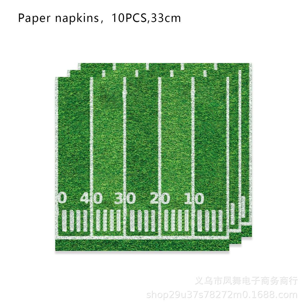 Super Bowl Football Kids Party Supplies Tableware Tablecloth Paper Plates Banners Pennant Decorations