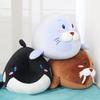 Плюшевая игрушка на морскую тематику: Тюлень, Дельфин, Синий кит - Когнитивная кукла для раннего развития