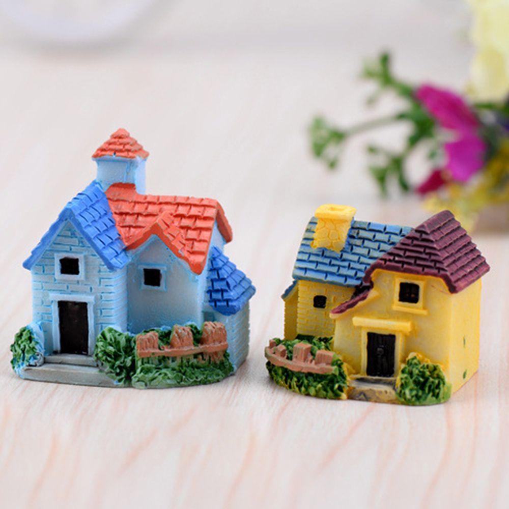 Dollhouse Castle Micro Landscape House Villa Figurines Fairy Garden Decoration Miniature Ornaments
