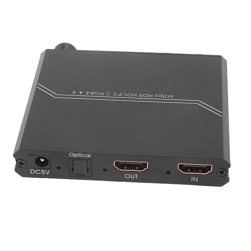 Экстрактор мультимедийного интерфейса HD 4K 60 Гц Разветвитель мультимедийного интерфейса HD с регулятором громкости для