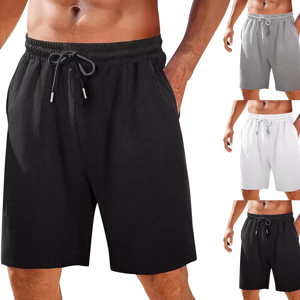 Мужские летние быстросохнущие дышащие спортивные шорты свободного кроя для повседневной носки, для бега на открытом воздухе, для тренировок, для фитнеса