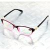Handcrafted Pink Color Pearl Decoration Rectangle Women Fashion Reading Glasses +0.75 +1 +1.25 +1.5 +1.75 To +4