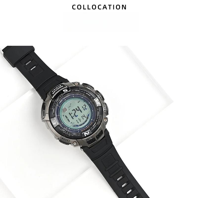 Мягкий полимерный ремешок для часов для CASIO PRW-1500 PAW-1500 PRG-130 Водонепроницаемый и потостойкий ремешок для часов из ТПУ Мужской браслет