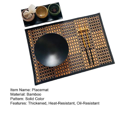 Бамбуковый плетеный коврик под приборы в форме спирали, утолщенный, термостойкий, маслостойкий, нескользящий, для вечеринок, свадеб, банкетов, украшения стола, обеденного кухонного коврика