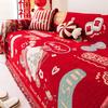 2025 New Year of the Snake Sofa Cover Full Cover Sofa Blanket Anti-cat Scratching All Seasons Chenier Red Sofa Towel