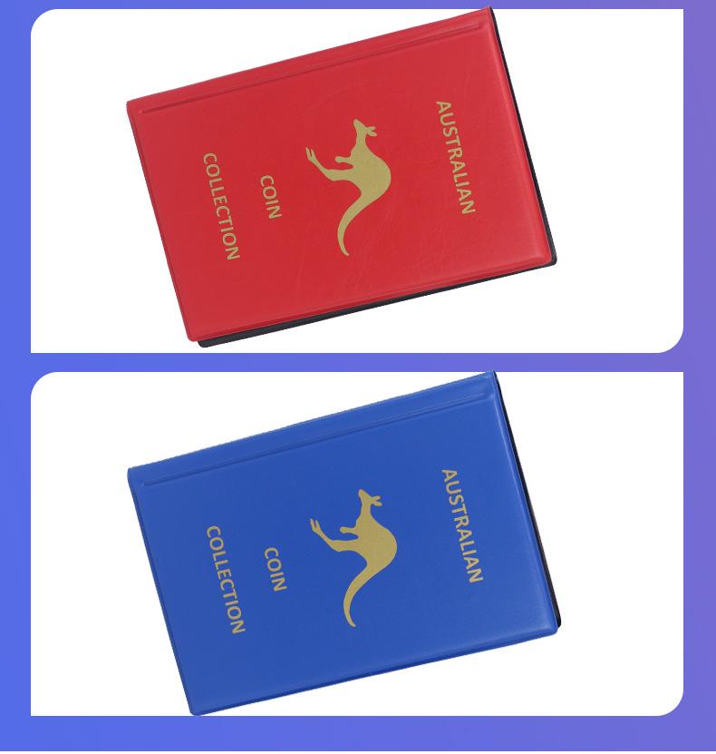 Альбом для коллекции монет и марок на 240 карманов с нескользящей ПВХ обложкой, английская версия, дизайн с отрывными листами