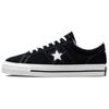 One Star Retro Non-slip Wear-resistant Lightweight Low-top Skate Shoes Unisex Black
