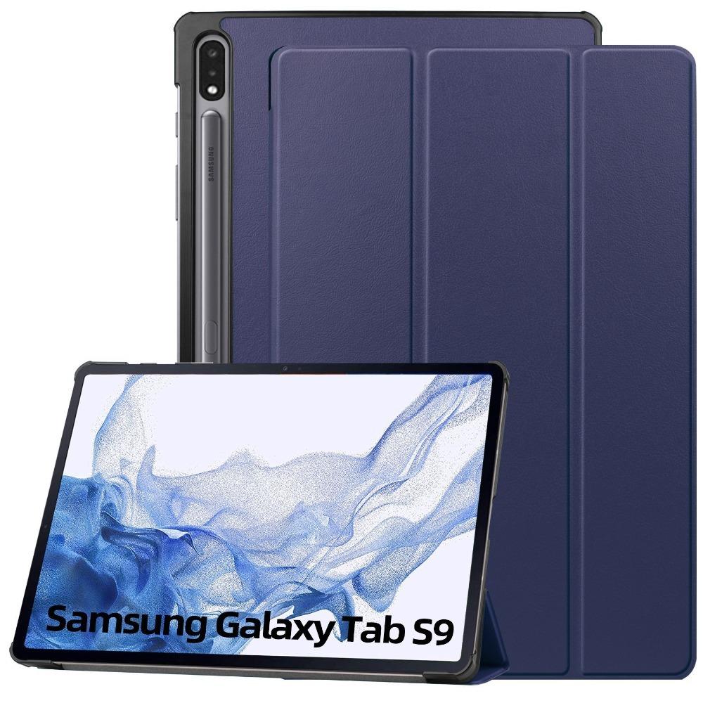 Чехол для Samsung Tab S9fe 2024 12.4 дюйма Премиальный чехол-подставка с тройным складыванием для S9 Plus S10 Защитный чехол для планшета