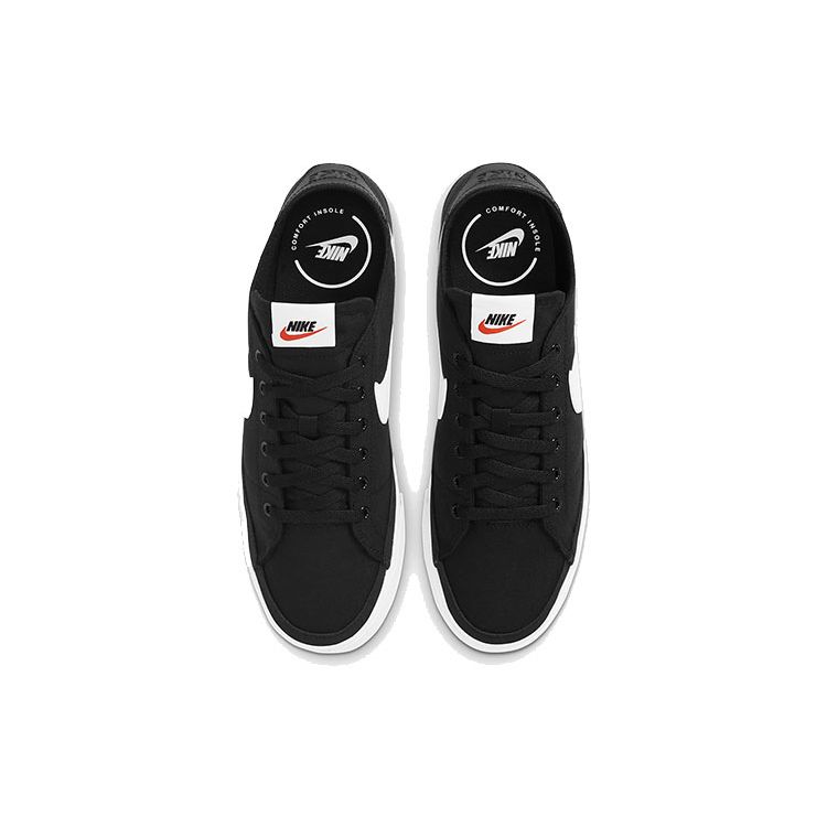 Nike Черно-белые мужские кроссовки Court Legacy Canvas CW6539-002