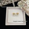 Серьги-пусеты Seiko D-jia CD с жемчугом и бриллиантами: Женская универсальная мода в стиле «два в одном»