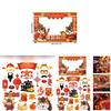 Chinese New Year Paper Photo Booth Props Set With Festive Horse Frames For Celebration Events