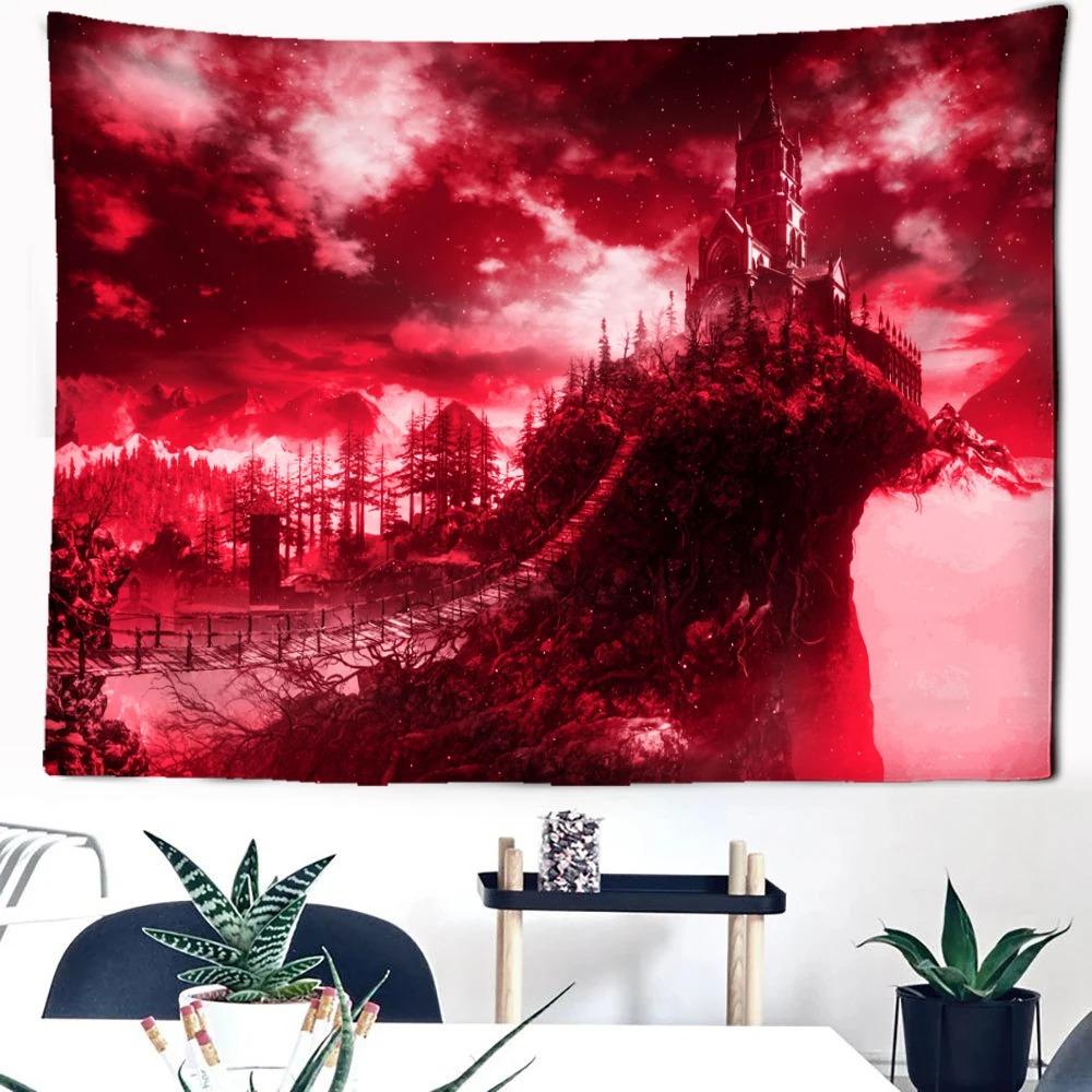 Волшебный лесной домик на дереве Замок Узор Модный домашний декор Гобелен Гостиная Спальня Гобелен