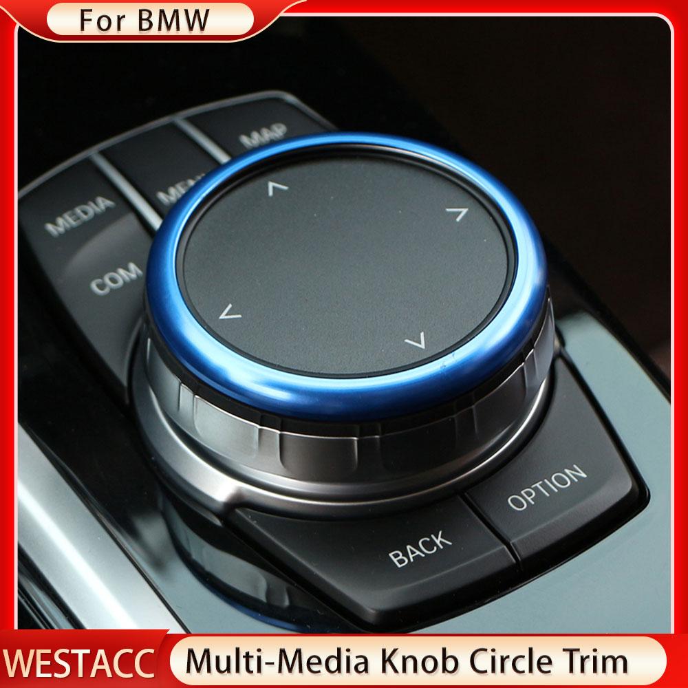 Рулевое колесо автомобиля, ручка регулировки громкости, круглая наклейка, накладка для BMW X3 G01 X4 G02 2018 2022